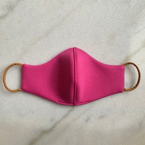 Face Mask Face Cover Pink Mask Red Mask 3 Layer Mask Layered Mask Handmade Face Mask Luxury Face Mask Set Luxury Face Cover imagem 5