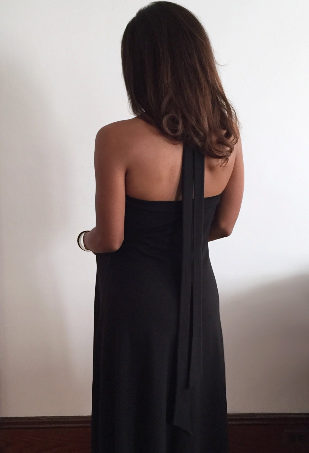 Black Halter Maternity Dress - Maternity Maxi Dress - Glamourous Maternity  Gown With Two Looks in One - Sexy Halter Dress-baby Shower Dress - Etsy