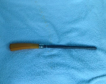 Kitchen Utensil Butterscotch Yellow Bakelite Handled Knife Sharpener