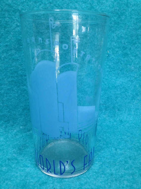 1939 New York World's Fair Glass Water 5 1/4 Marine - Etsy