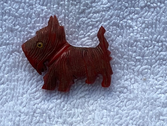 Bakelite scottie dog best sale pin