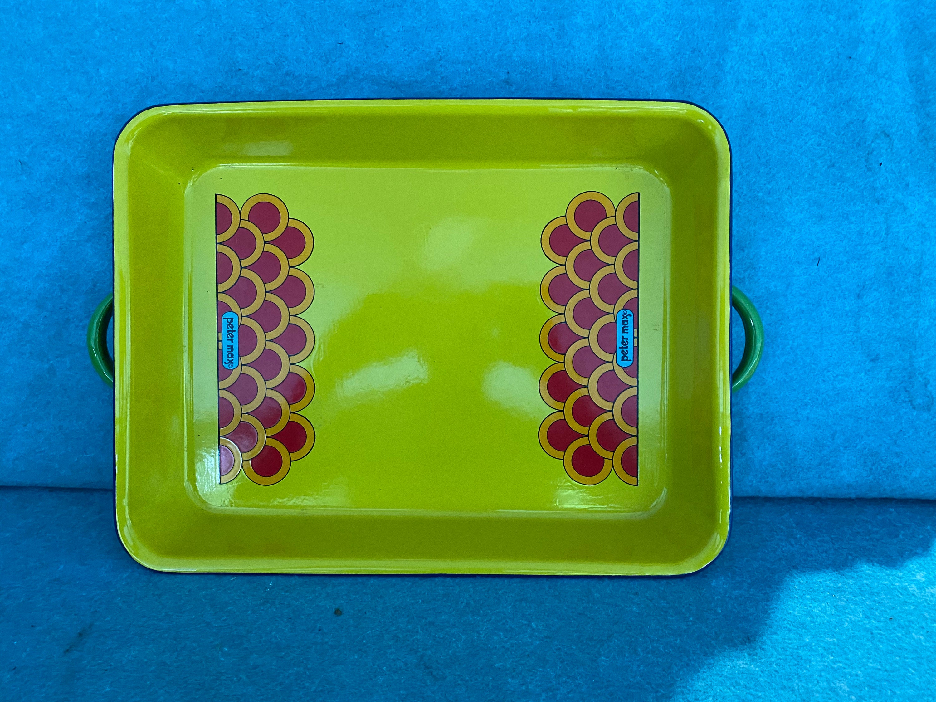 【日本未発売】 Large Art Pop Max Peter Metal Baking Rectangular Enamel & 食器