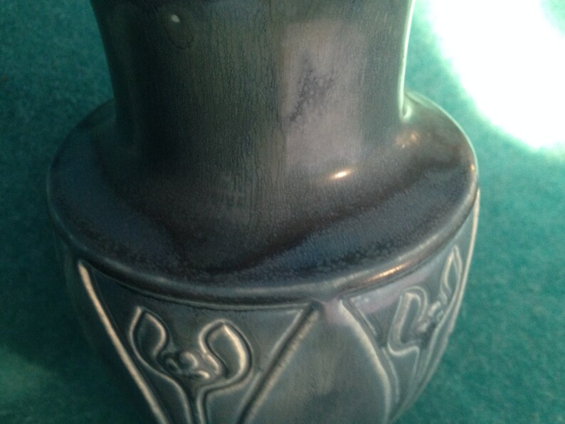 Rookwood Pottery Vase 2413 Matte Blue Flower Buds image 2