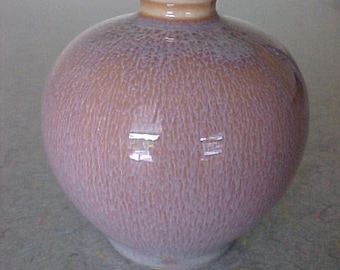 General Ceramics Pottery Carillon Vase Ovoid Brown 3 3/8"
