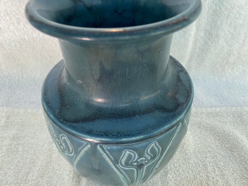 Rookwood Pottery Vase 2413 Matte Blue Flower Buds image 7