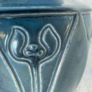 Rookwood Pottery Vase 2413 Matte Blue Flower Buds image 5