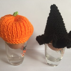 Decoración de Halloween Huevo acogedor Calabaza o sombrero de bruja Decoraciones de otoño