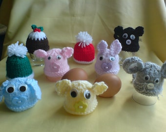 Hand Knitted Animal Egg Cosy: Easter Gift