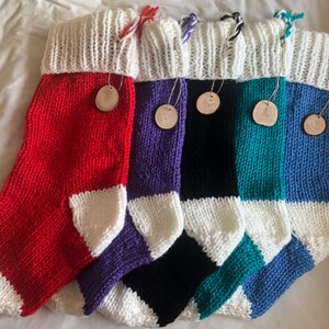Personalized Chunky Knit Christmas Stocking: 23 Inch, Custom Colors