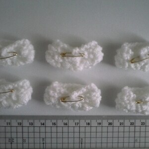 mini fraldas de bebê / fraldas Enfeites para fazer cartões ou decoração de chá de bebê Tricô à mão
