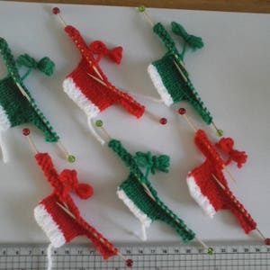 Biglietti di Natale Maglioni sui ferri artigianato Abbellimenti Toppers Bellissimi lavorati a mano