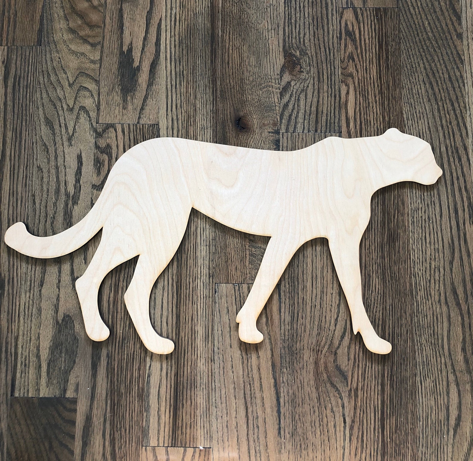 Cheetah Wood Cutout Laser Cut Animal Shaped DIY Unfinished | Etsy