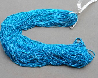 25 pcs (Blue) 70cm, 1.5mm Ball Chain Necklaces