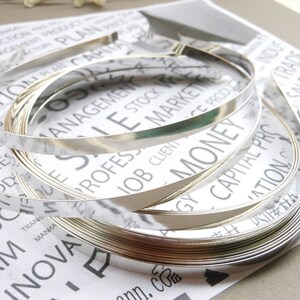 20個入りメタルヘッドバンド 7mm シルバーカラー 曲がった端付き