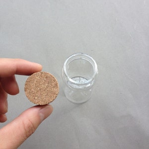 May include: A round, brown cork stopper for a glass bottle.