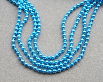 25 pcs (Blue) 70cm, 2.0mm Ball Chain Necklaces