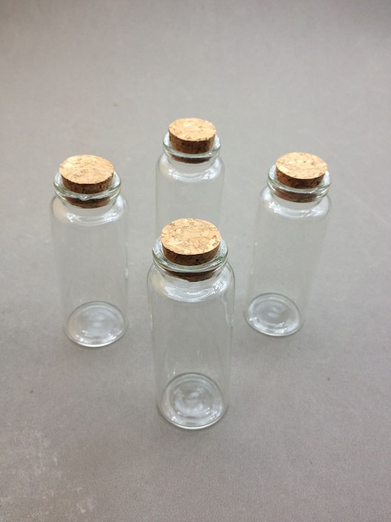 8 Stk Fläschchen 30x80mm leeres Glas. Glasflaschen. Mini-Glas-Flaschen. Glasfläschchen mit Kork. Kleine Flasche. Kleines Glas. Kleine Kork