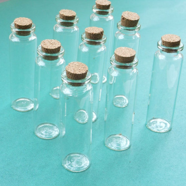 Small Glass Bottles With Corks Etsy