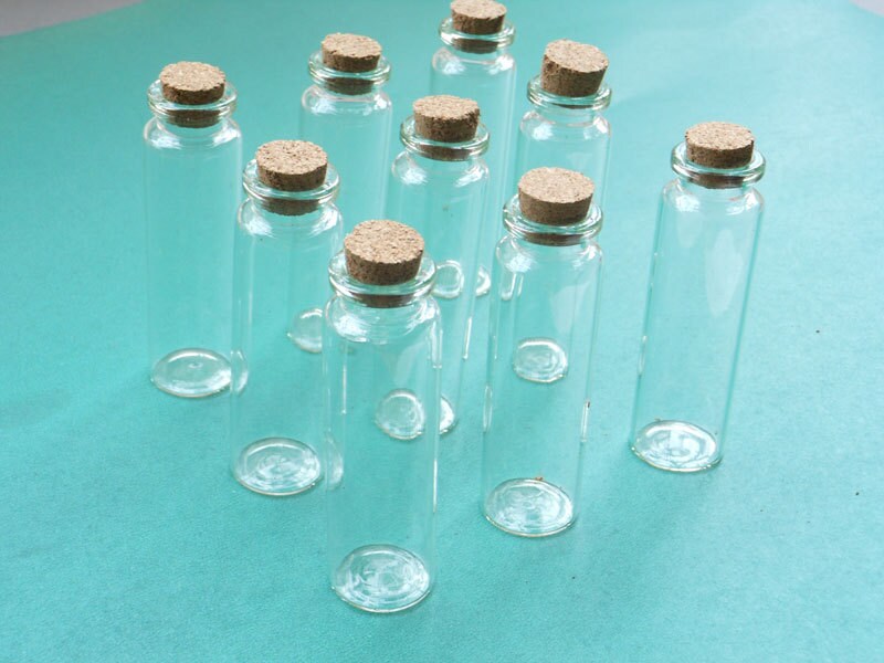 Mini Potion Bottles 6pk 2ml Glass W/ Cork 