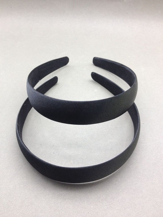 10 Pcs 25mm Black Satin Headbands - Etsy display picture 3