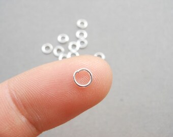 1000 pcs of Silver Jump Rings 0.7x5mm