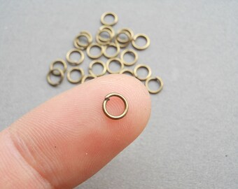 1000 pcs of Antique Bronze Jump Rings 0.7x5mm