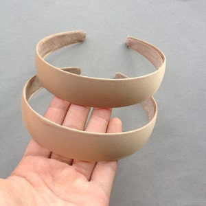 10 pcs 30mm champagne Satin Headbands