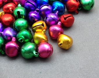 200pcs asorted color mini bells,pet bells,dog bells,Christmas bells,pendant bells,DIY bell,jingle bell 12mm