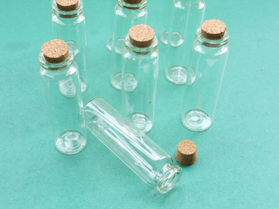 20pcs 22x70mm Empty Glass Vials. Glass Bottles. Mini Glass Etsy