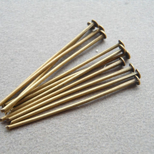 400 Stk Antique Bronze Kopf Pins 28mm