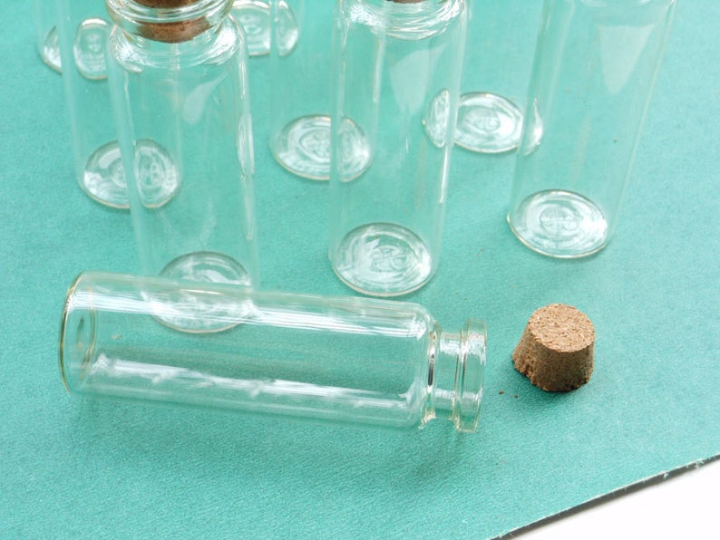 20pcs 22x75mm Empty Glass Vials. Glass Bottles. Mini Glass Etsy