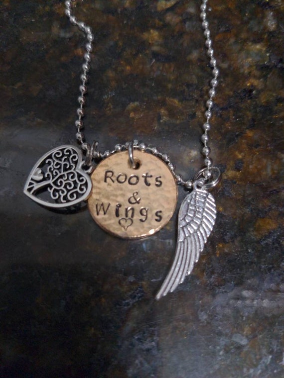 Roots and Wings Necklace | Etsy