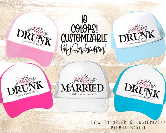Funny Bachelorette Hats Custom Line on 