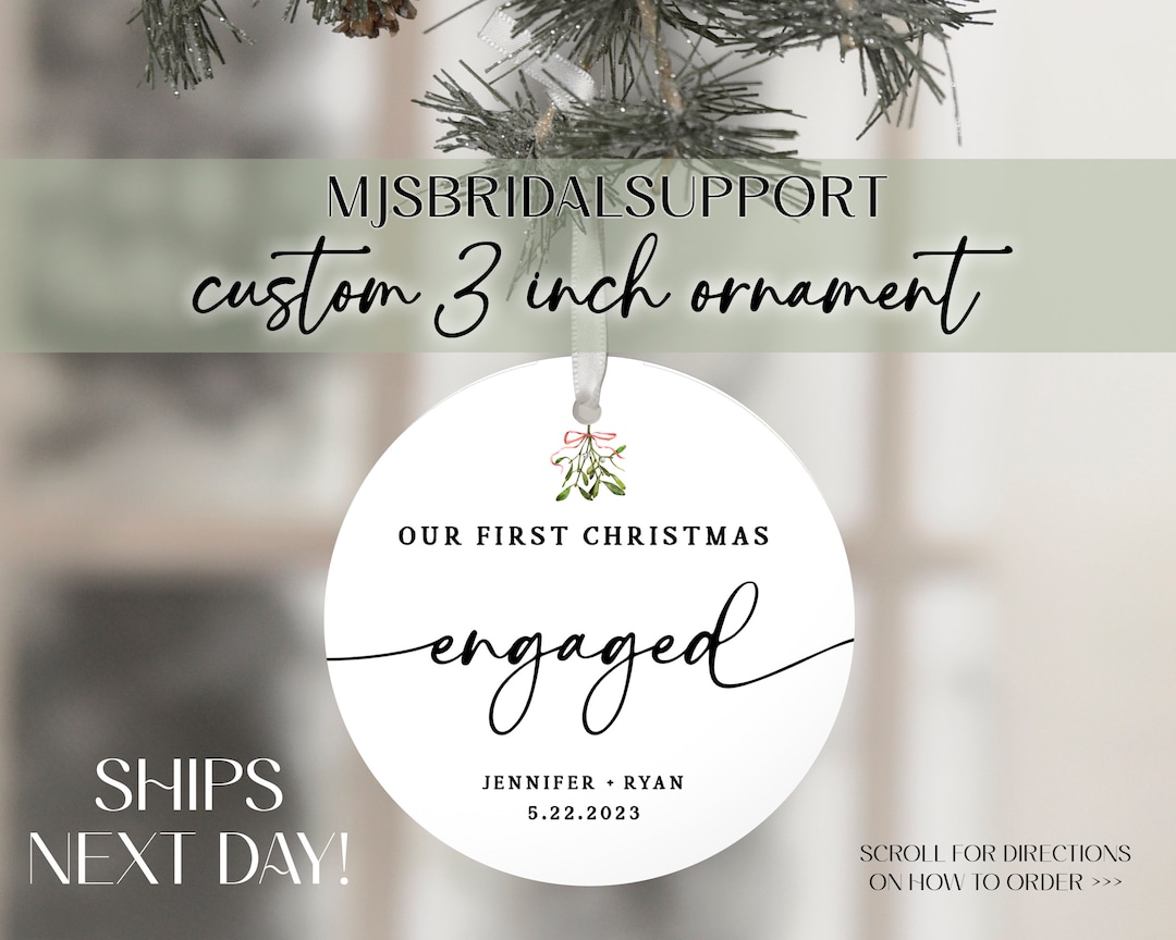 2023 ORNAMENT ENGAGED Engagement Tree Decoration Christmas Etsy