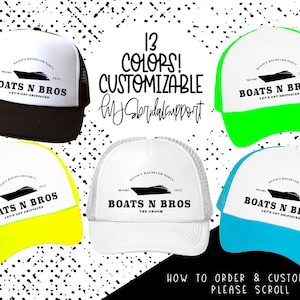 Bachelor Party Trucker hats / Guys Trip / Stag Party / Birthday Groomsmen Groom Manly Trip / Boat Yacht Day Groom Crew Pool Party Funny