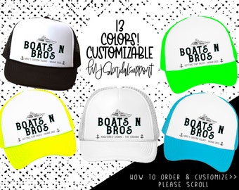 Bachelor Party Trucker hats / Guys Trip / Stag Party / Birthday Groomsmen Groom Manly Trip / Boat Yacht Day Groom Crew Pool Party Funny