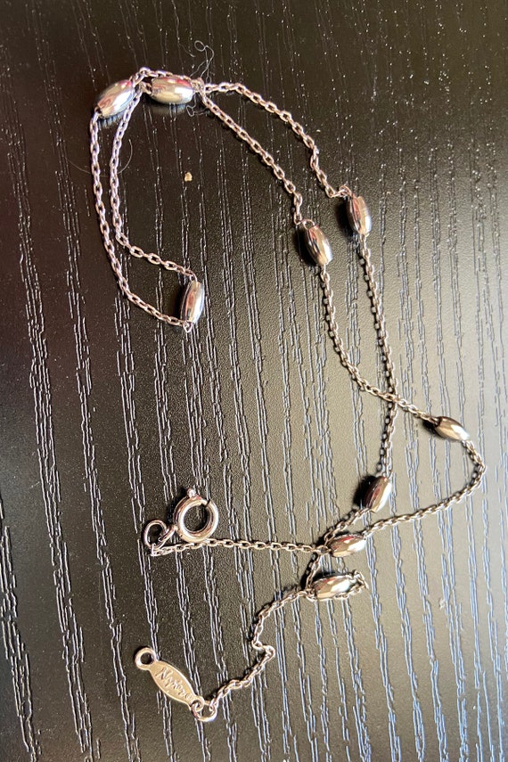Napier Silver Necklace 1980s - image 1