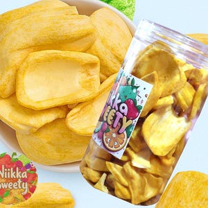 Large! Jackfruit Freeze Dried (100g/3.52oz) from Thailand&#39;s local farmers Organic Fruit by Niikkaa