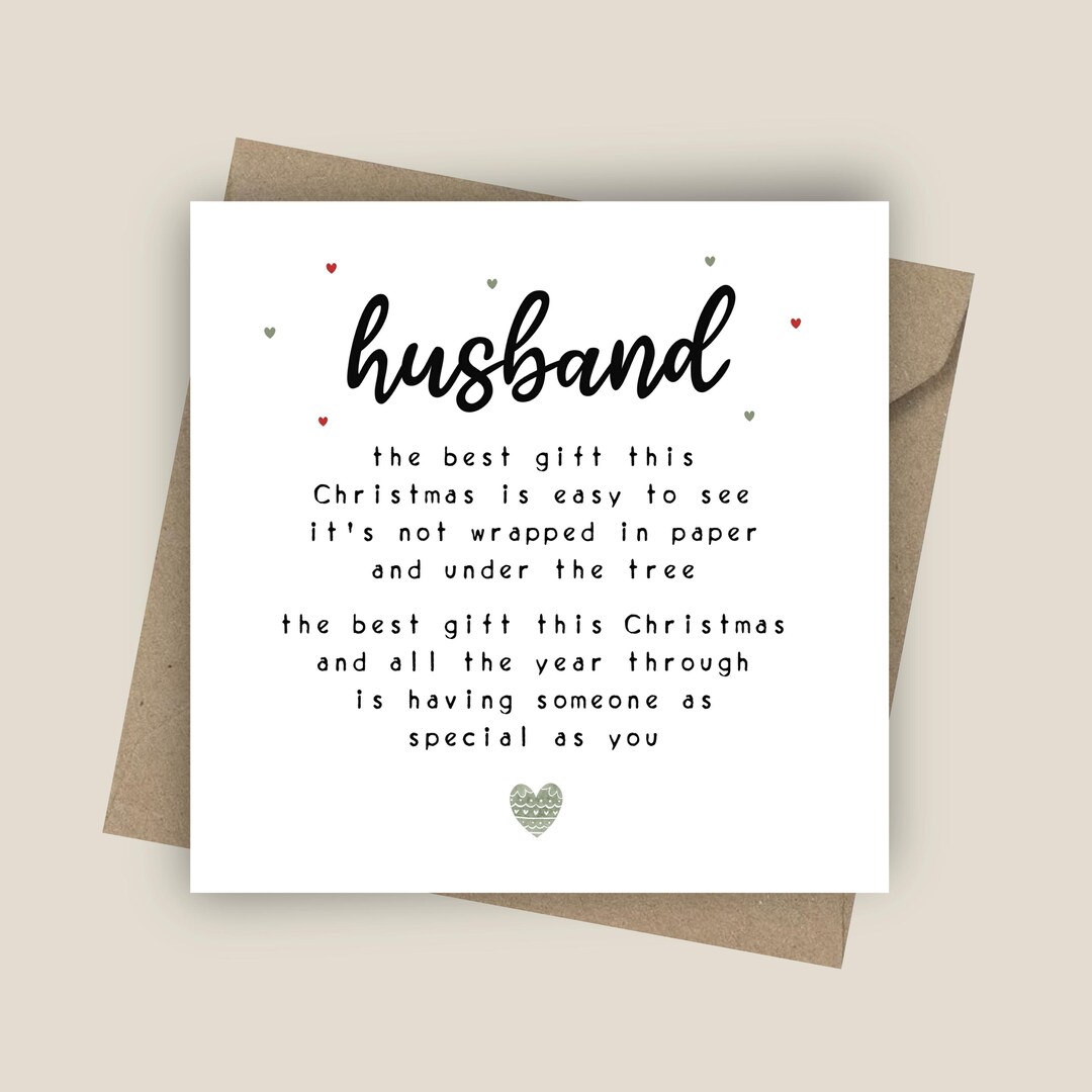 Goroar Husband First Christmas Card, Christmas Card For Husband On First Christmas, To My Husband On Our First Christmas