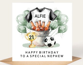 Personalised Celtic Football Birthday Card - For Son, Grandson, Dad, Brother, Uncle