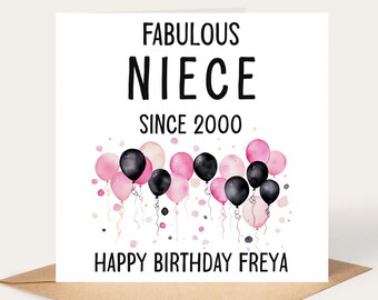 Niece Birthday Card, Special Niece Birthday Card, Adult Niece Birthday Card, Personalised Birthday Card For Niece, Niece, Card,