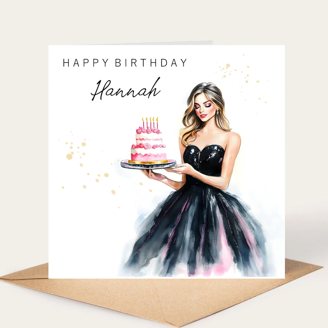 Birthday Card for Her, Birthday Card Girl, Personalised Birthday Card
