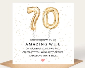 Hallmark 70th Birthday Card For Her 'Lovely Memories' - Medium [Old