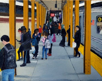 N Train, Subway Platform, 59th Street, Brooklyn, New York City