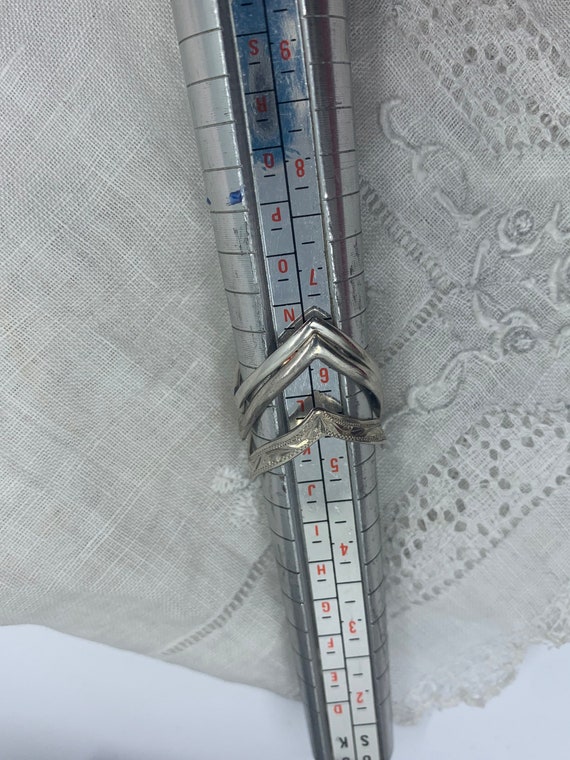 Sterling silver set of three stackable rings -wea… - image 5