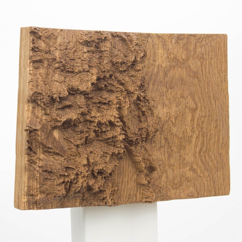 Wooden topographic map of Colorado 3d map wood geographic Etsy
