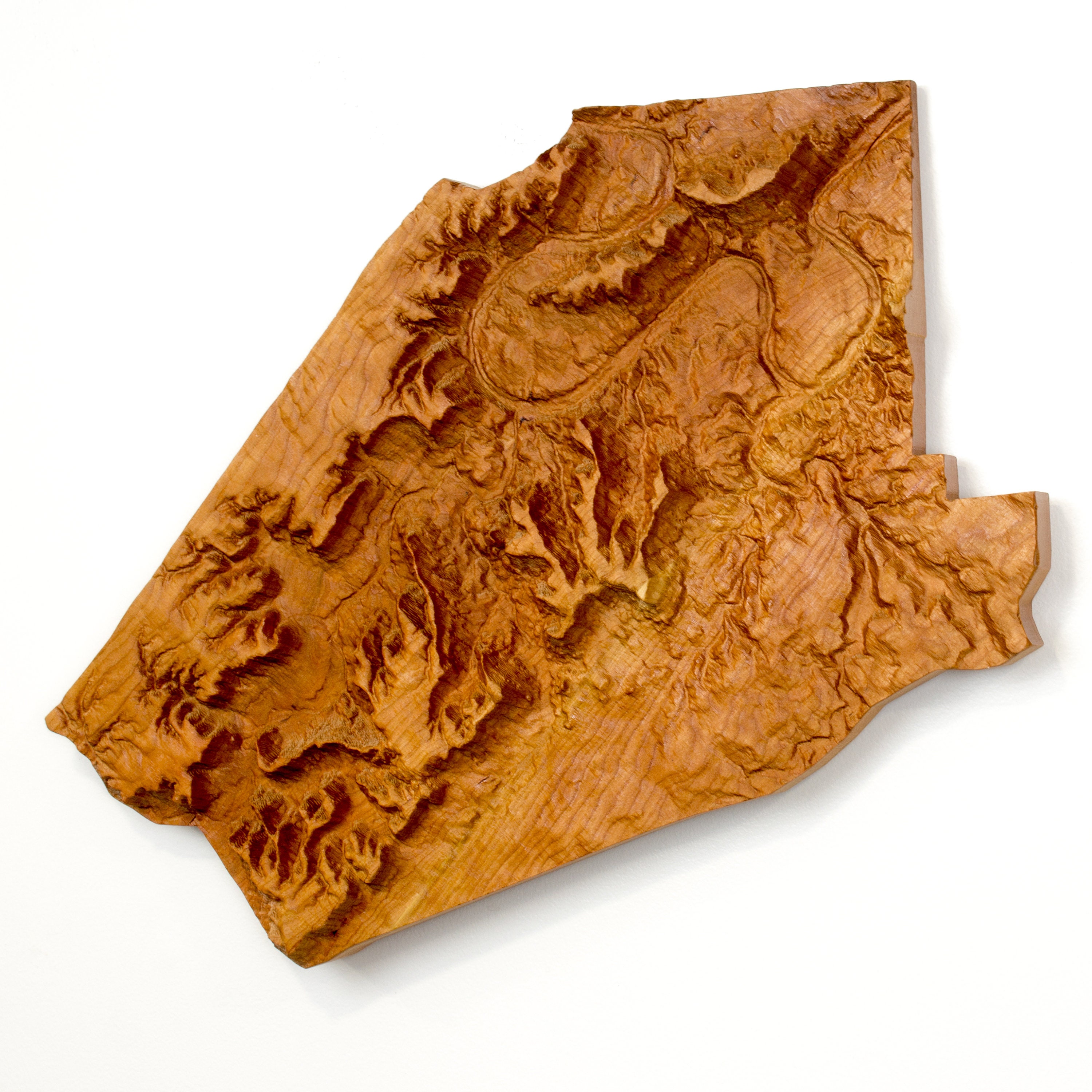 Carte Topographique en Bois de N'importe Quel Endroit Dans Le Monde, Concevoir Votre Propre Carte Re