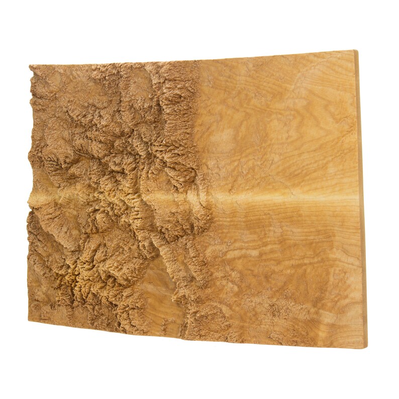 Wooden topographic map of Colorado 3d map wood geographic Etsy
