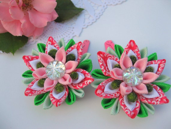 LIGHT PINK FLOWER 4 PACK SET HAIR CLIPS BABY GIRLS SPRING STRETCH APPLY STAMP LIGHT PINK FLOWER 4 PACK SET HAIR CLIPS BABY GIRLS SPRING STRETCH APPLY STAMP