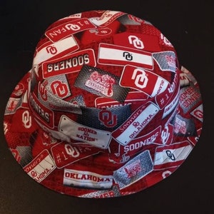 Reversible Bucket Hats Great gift for Baseball and College Fans!